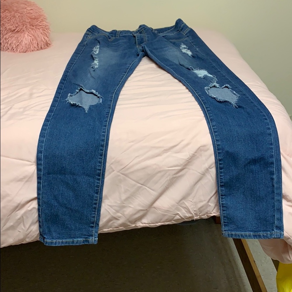 Bamboo skinny jeans